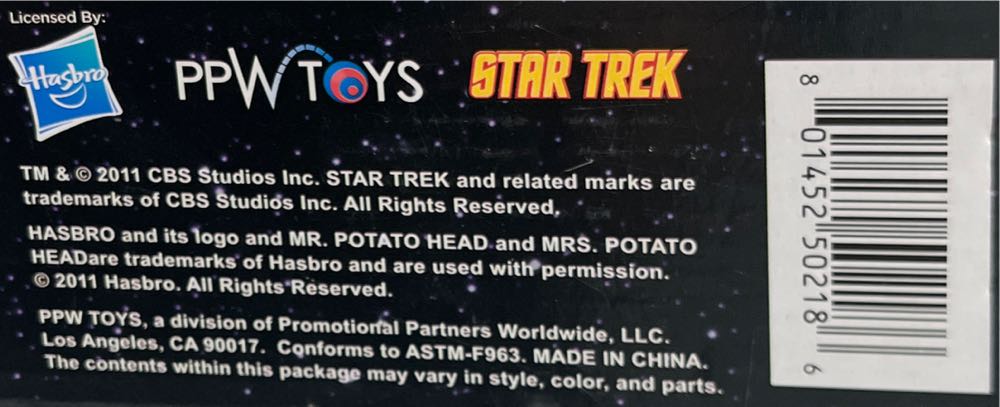 Mr Potato Head Star Trek Spock and Uhura - Hasbro PPW Toys action figure collectible [Barcode 801452502186] - Main Image 3