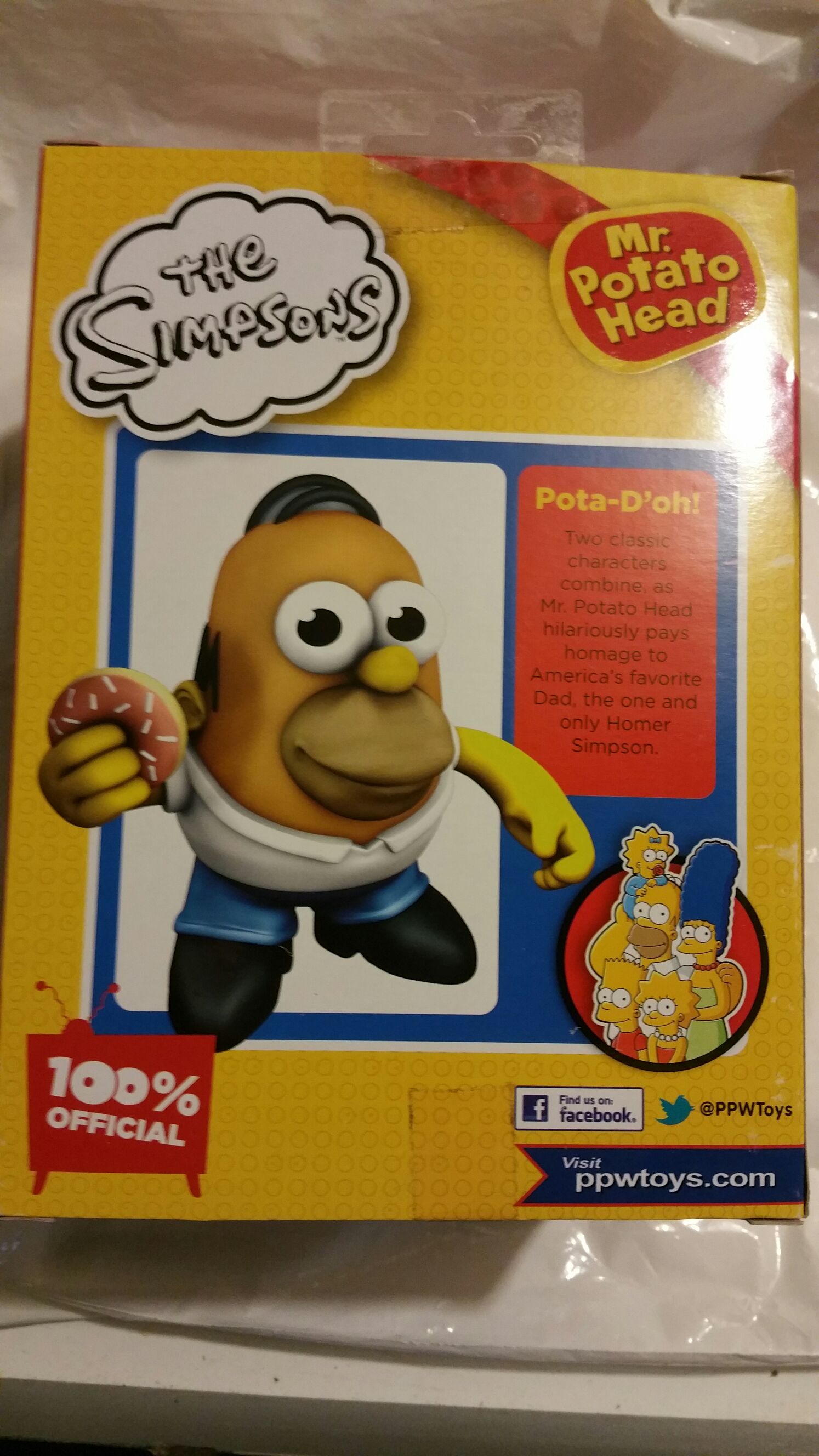 mr. Potato Head The Simpsons Homer Simpson - Hasbro PPW Toys action figure collectible [Barcode 801452502520] - Main Image 2