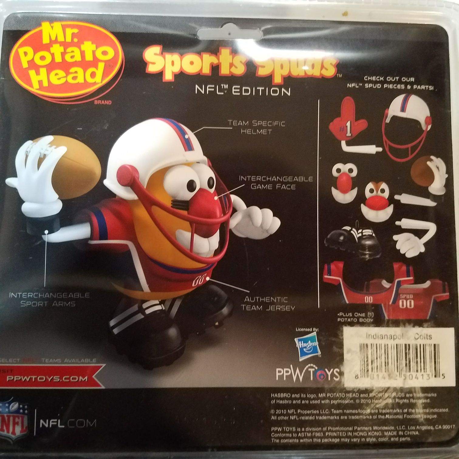 Mr. Potato Head-Indianapolis Colts - Hasbro (Sports Spuds) action figure collectible [Barcode 801452504135] - Main Image 2