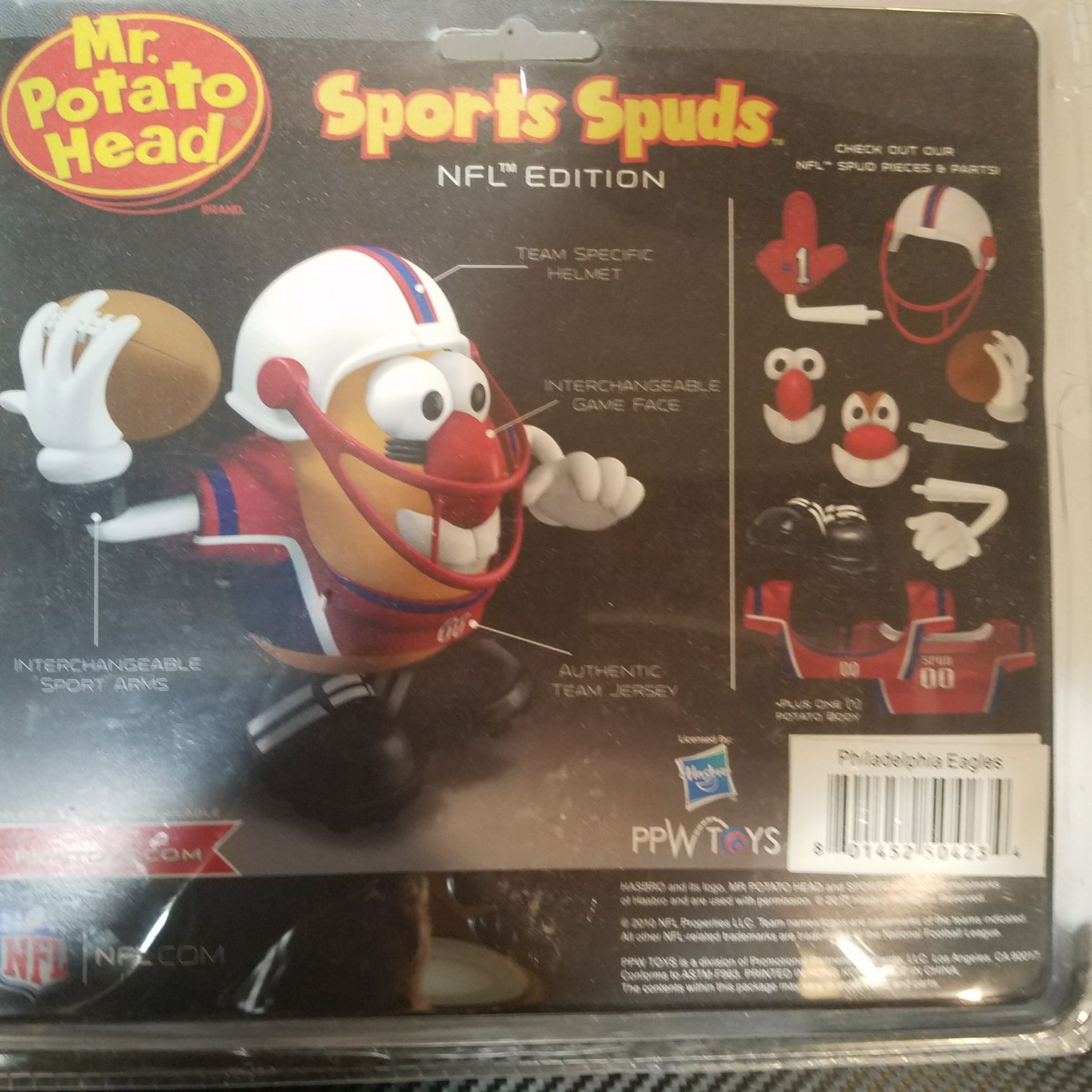 Sports Spuds Philadelphia Eagles - PPW Toys action figure collectible [Barcode 801452504234] - Main Image 2