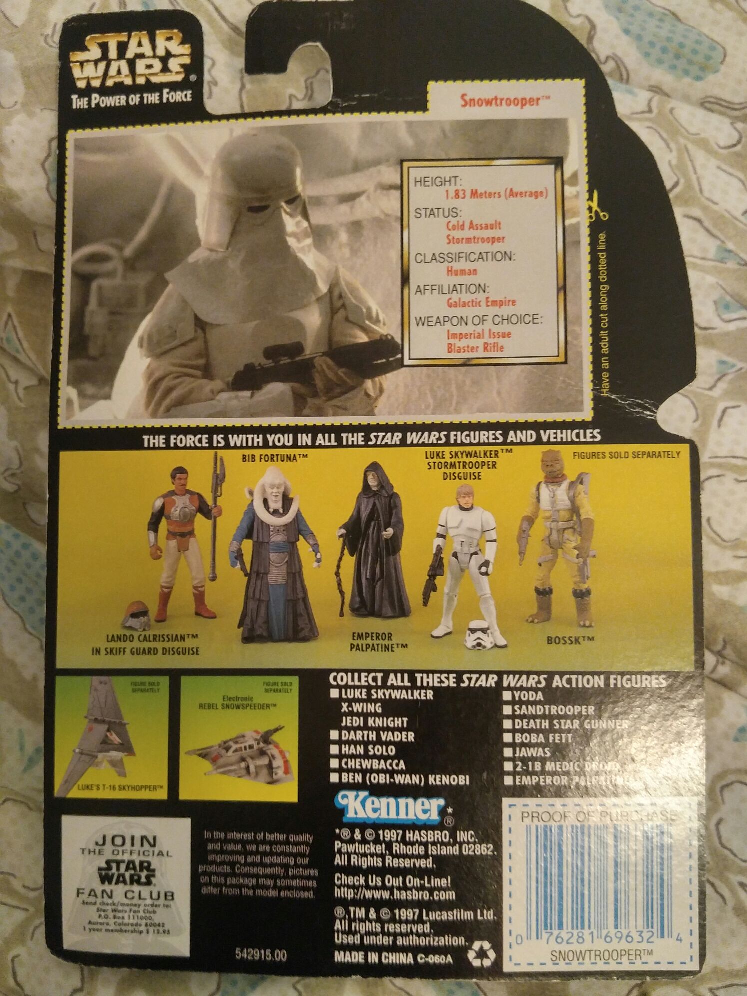 Snowtrooper - Kenner (Star Wars - Power of the Force II) action figure collectible [Barcode 8016721696387] - Main Image 2