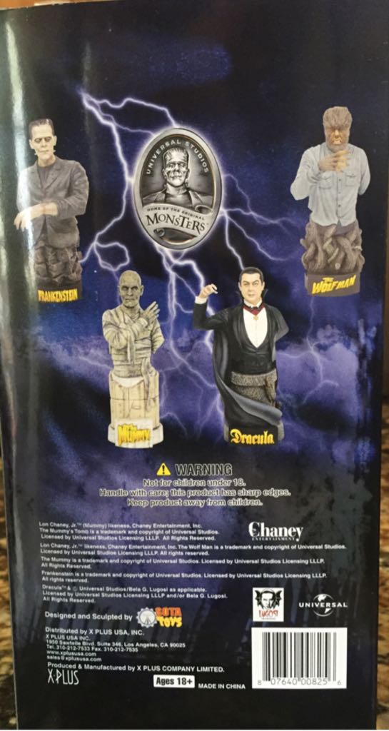 Lon Chaney as The Mummy’s Tomb  - X Plus Company (Classic Horror) action figure collectible [Barcode 807640008256] - Main Image 2