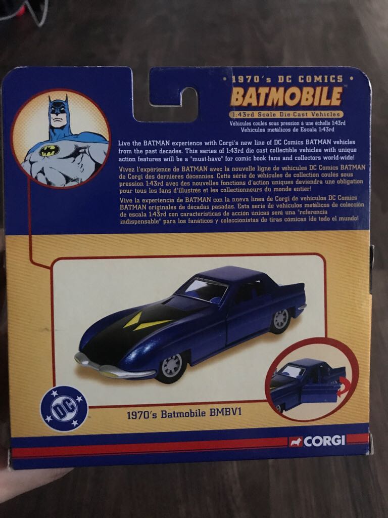 Batman 1970’s Corgi DC Comics Batmobile - Corgi Classics Limited action figure collectible [Barcode 807903773150] - Main Image 2