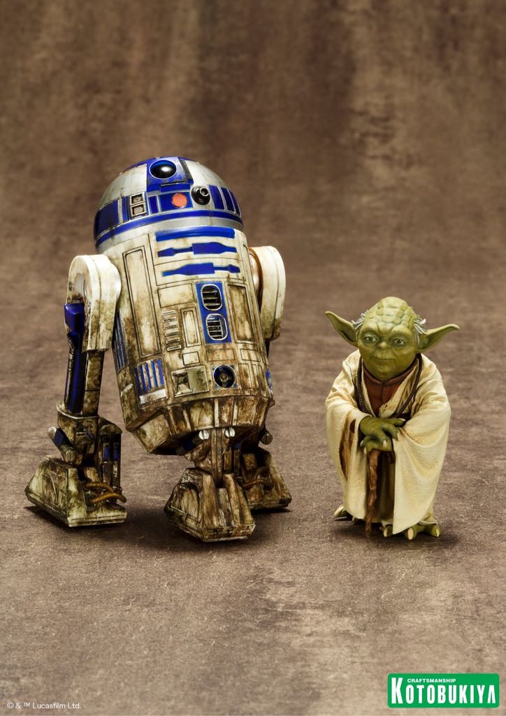 SW ARTFX+ Yoda & R2-D2 Dagobah 2-Pk - Kotobukiya (Star Wars) action figure collectible [Barcode 812771020718] - Main Image 1