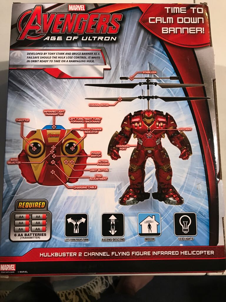 World Tech Toys Avengers Flying Copter Figure - Hulkbuster  action figure collectible [Barcode 813023018705] - Main Image 2