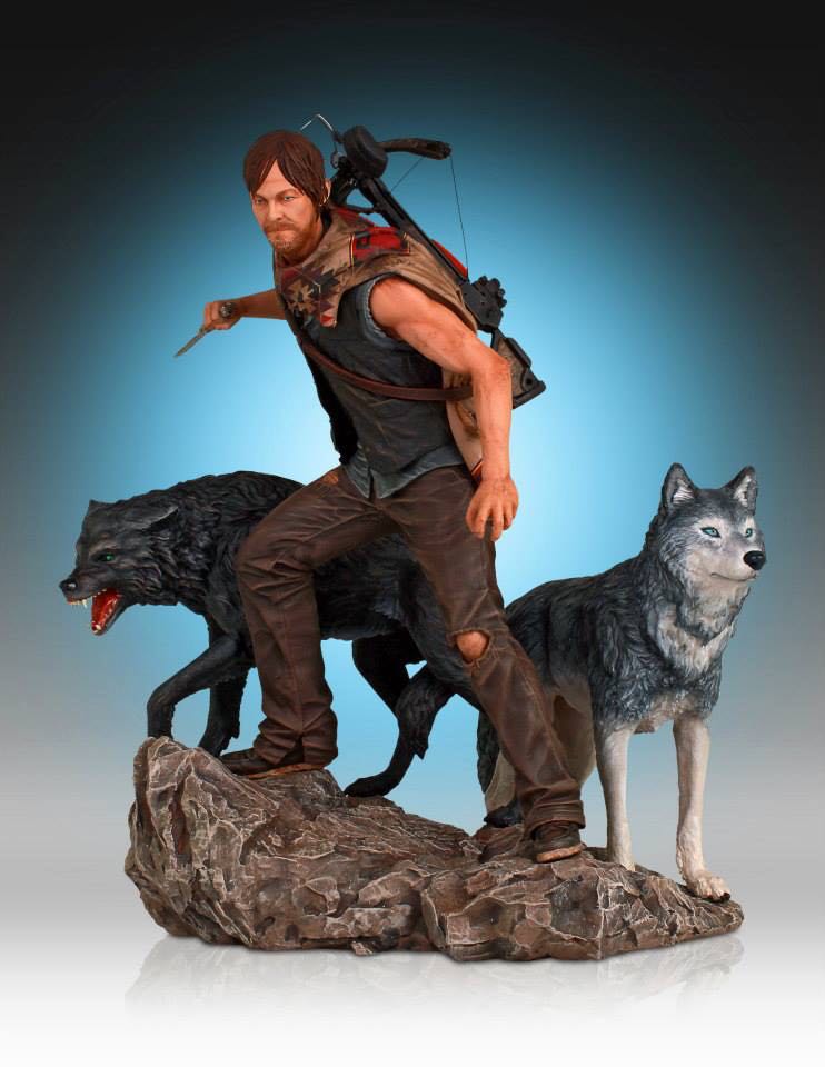 Daryl And The Wolves Exclusive Statue - Gentle Giant LTD (The Walking Dead) action figure collectible [Barcode 814176021451] - Main Image 2