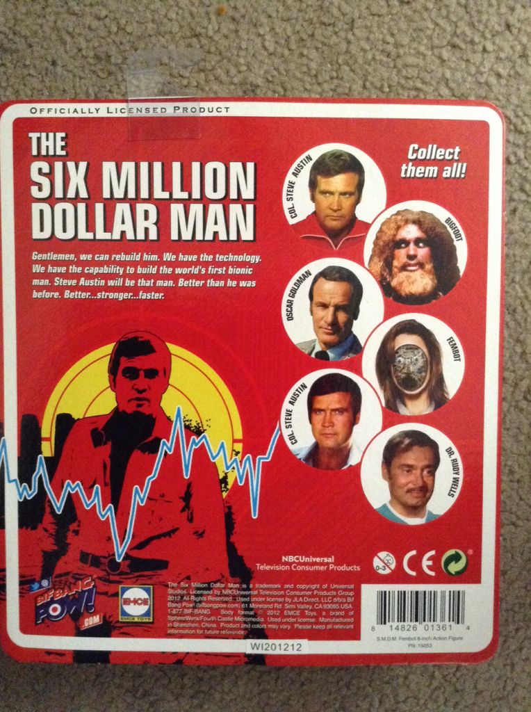 Six Million Dollar Man Fembot - Bif Bang Pow (Six Million Dollar Man) action figure collectible [Barcode 814826013614] - Main Image 2