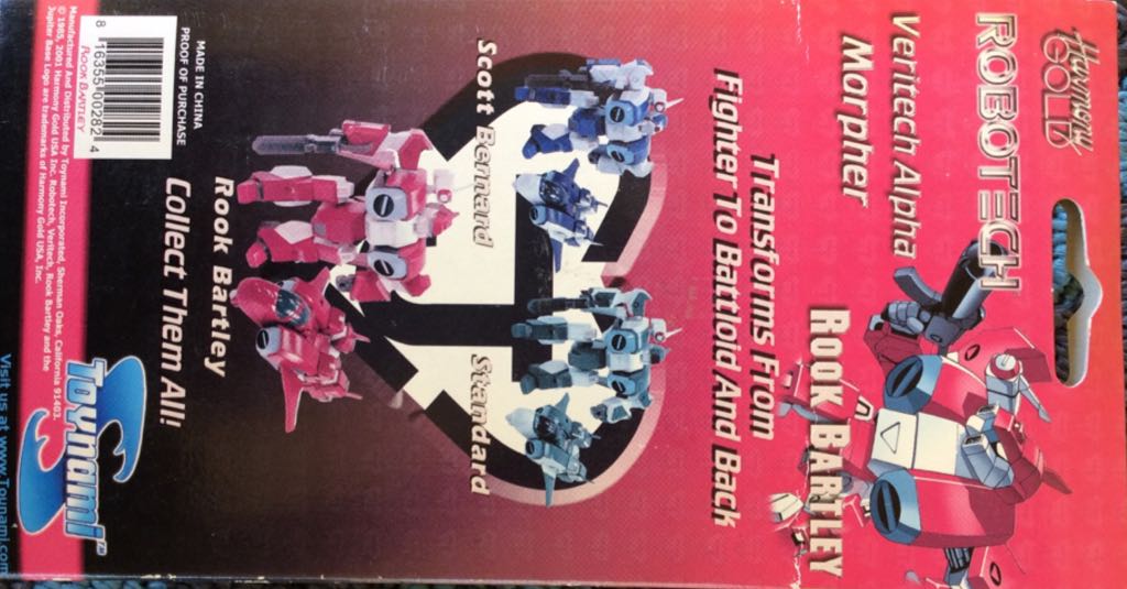 Robotech Rook Bartley - Toynami (Veritech Alpha Morpher) action figure collectible [Barcode 816355002824] - Main Image 2