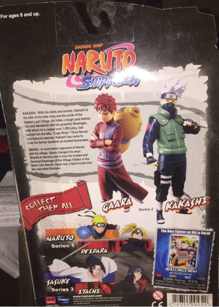 Kakashi - Toynami (Naruto Shippuden) action figure collectible [Barcode 816355005320] - Main Image 2