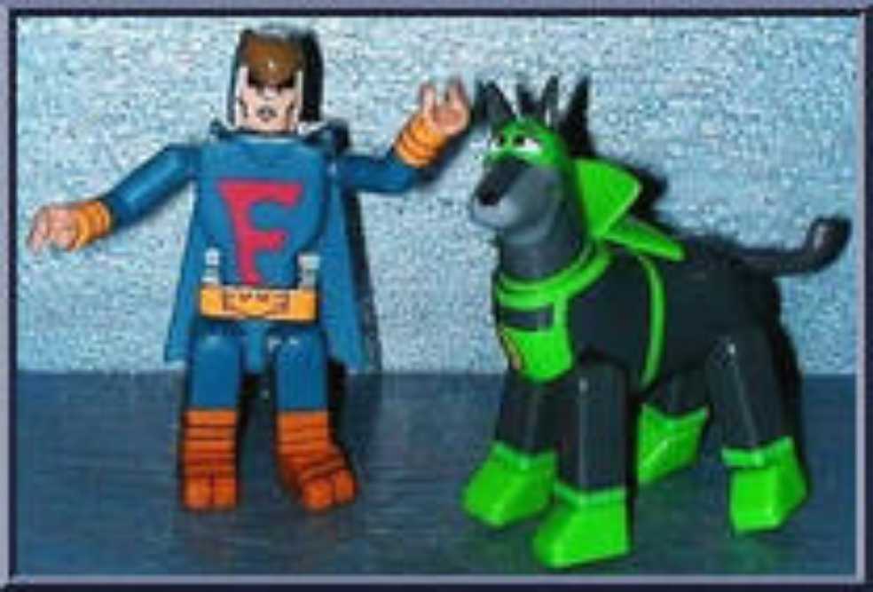 Dynomutt & Blue Falcon - Toynami (Hanna Barbera Adventure Superstars) action figure collectible [Barcode 816355006228] - Main Image 3