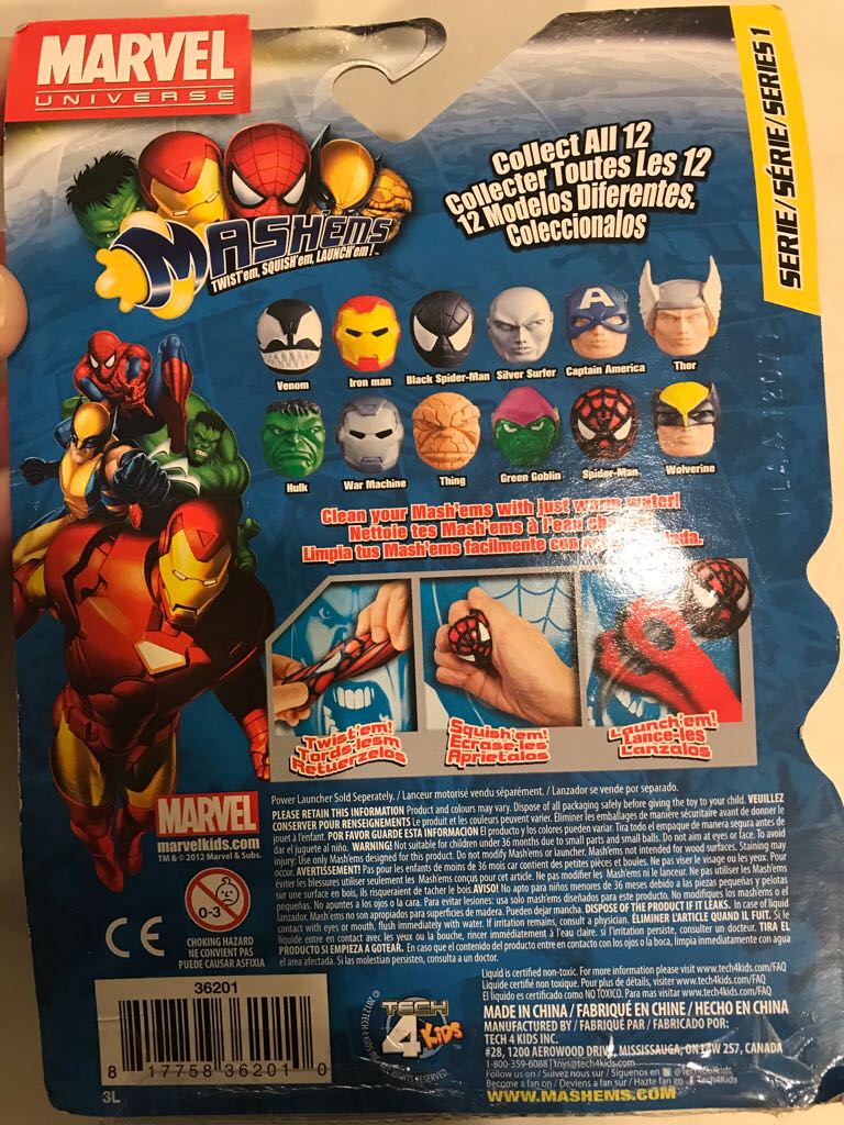 Marvel Mashems - Disney/Marvel/Tech 4 Kids (Marvel Mashems) action figure collectible [Barcode 817758362010] - Main Image 2