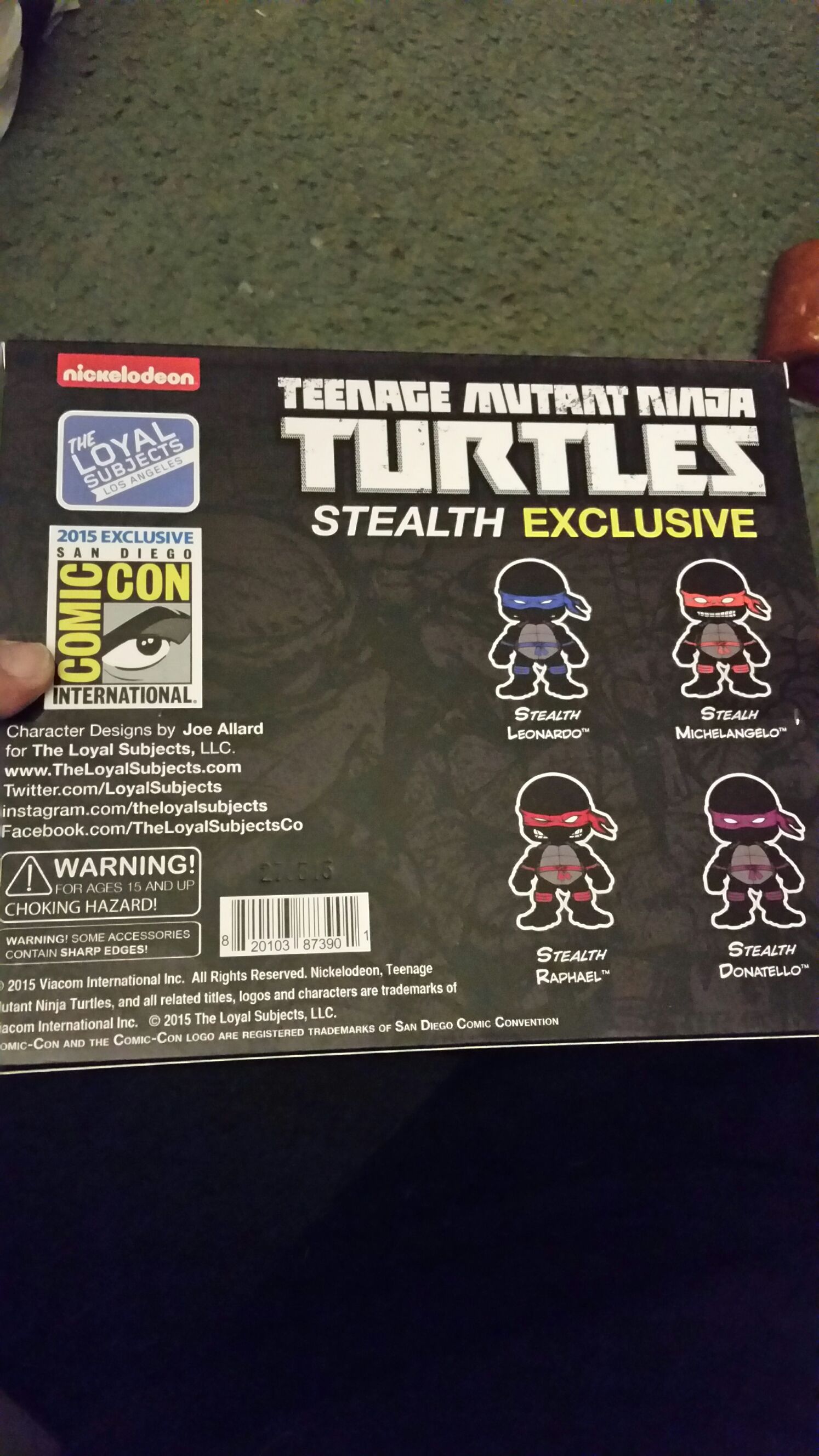 Teenage Mutant Ninja Turtles set - Loyal Subjects/Viacom Int. (San Diego Comic Con Exc) action figure collectible [Barcode 820103873901] - Main Image 2