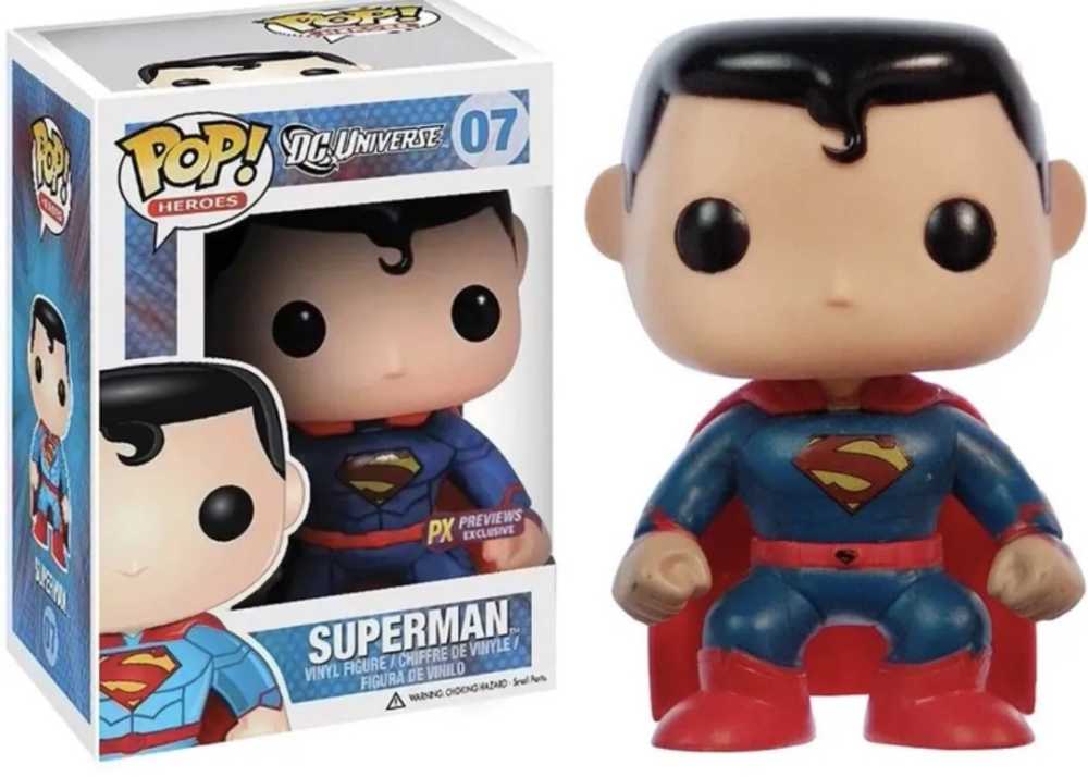 Funko POP!#07 Superman (New 52) - Funko (DC Super Heroes) action figure collectible [Barcode 830395030289] - Main Image 2