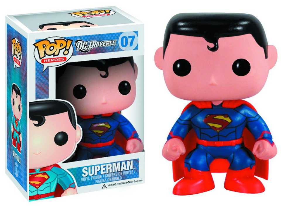 Funko POP!#07 Superman (New 52) - Funko (DC Super Heroes) action figure collectible [Barcode 830395030289] - Main Image 4