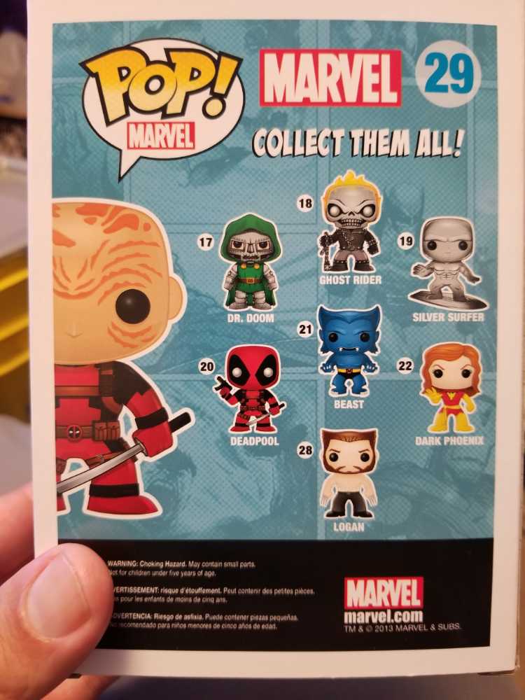 Funko Deadpool Without Mask #29 - Funko Pop! MARVEL (MARVEL) action figure collectible [Barcode 830395032597] - Main Image 4