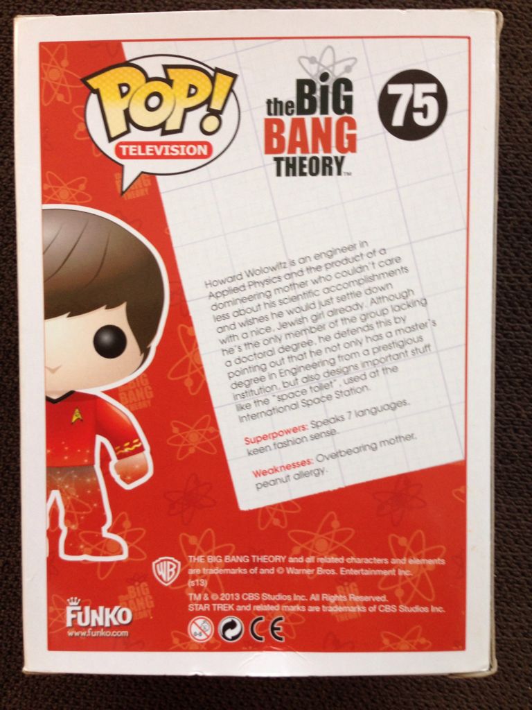 Howard Wolowitz - Funko (The Big Bang Theory) action figure collectible [Barcode 830395034904] - Main Image 2