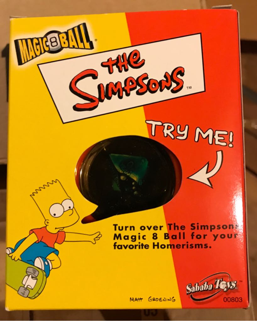 Simpsons: Magic (8) Ball - Sababa Toys (The Simpsons) action figure collectible [Barcode 831614008034] - Main Image 2