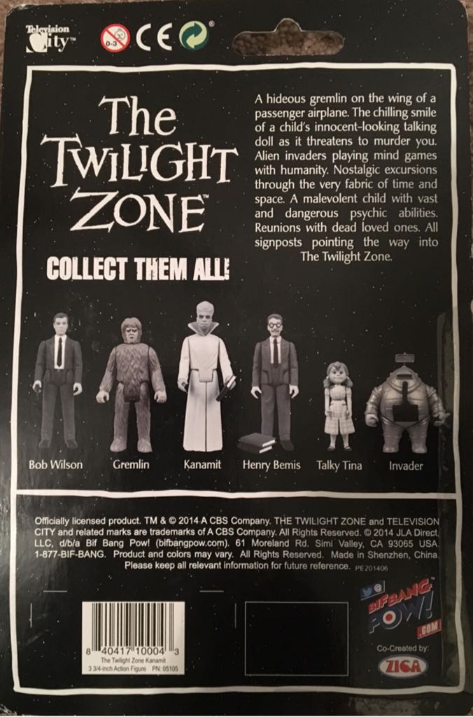 Twilight Zone Kanamit - Bif Bang Pow (The Twilight Zone) action figure collectible [Barcode 840417100043] - Main Image 2