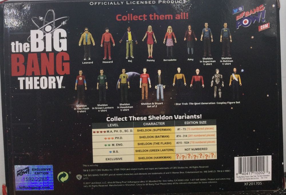 The Big Bang Theory Star Trek Cosplay  (The Big Bang Theory - Star Trek) action figure collectible [Barcode 840417102023] - Main Image 2