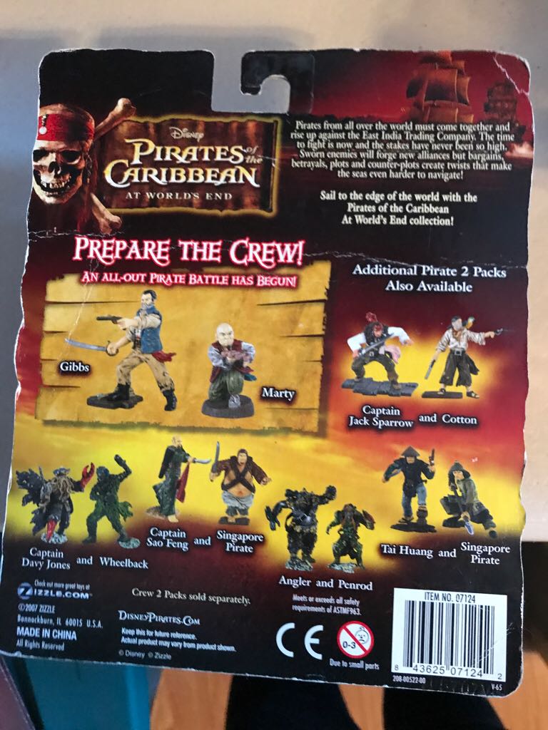 Pirates Of The Caribbean At Worlds End Gibbs And Marty  - Zizzle action figure collectible [Barcode 843625071242] - Main Image 2