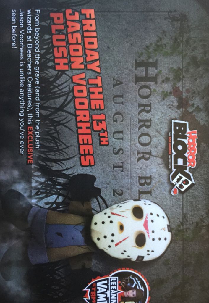 Jason Voorhees Plush - Leeanna Vamp Stamp (Horror Block) action figure collectible [Barcode 849789009237] - Main Image 2