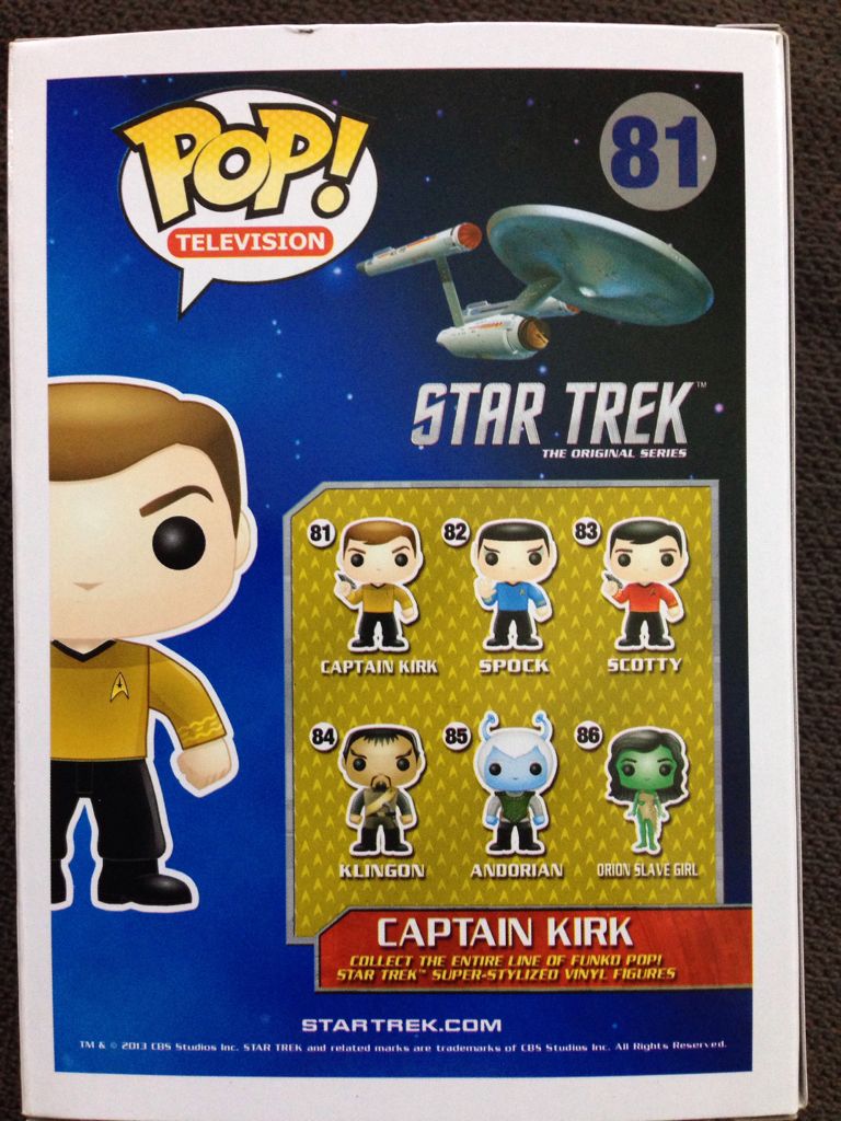 Captain Kirk - Funko (Star Trek) action figure collectible [Barcode 849803036133] - Main Image 2