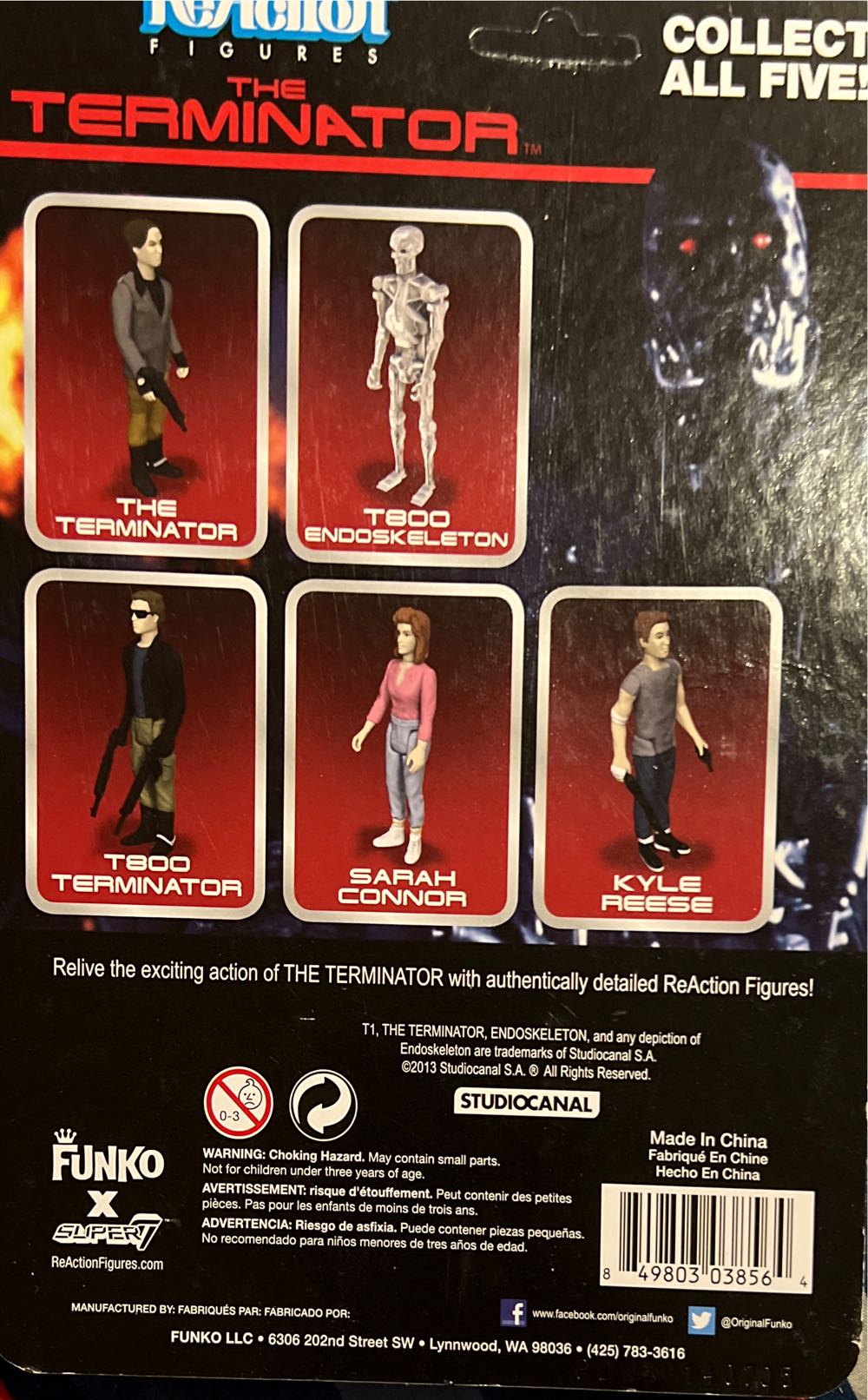 T800 Endoskeleton - Super 7-Reaction Figures (Terminator) action figure collectible [Barcode 849803038564] - Main Image 2