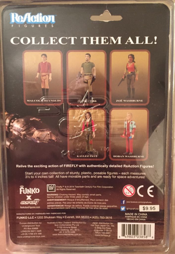 Firefly: Zoe Washburn  (Firefly) action figure collectible [Barcode 849803038588] - Main Image 2