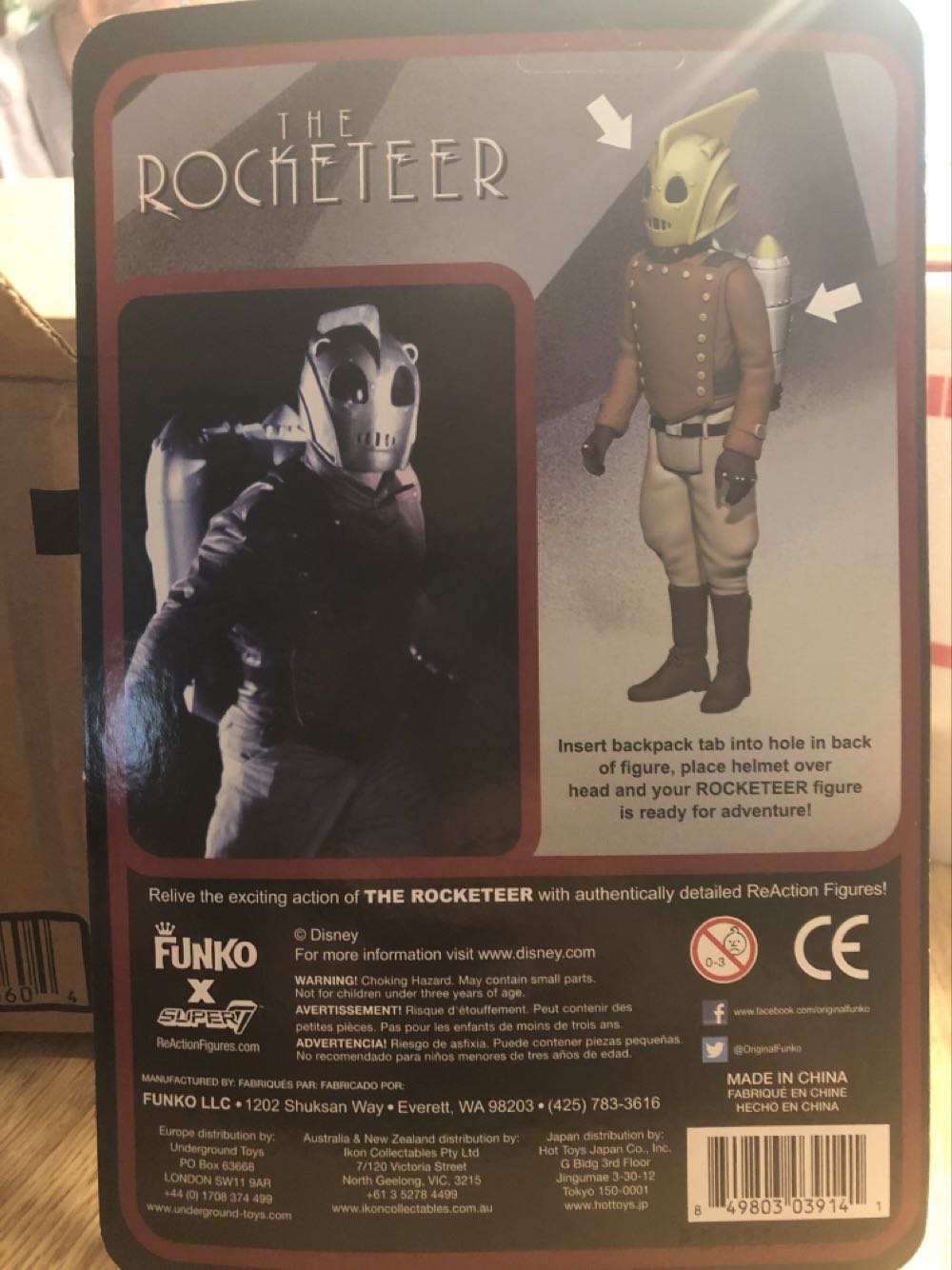 The Rocketeer - Funko (The Rocketeer) action figure collectible [Barcode 849803039141] - Main Image 2