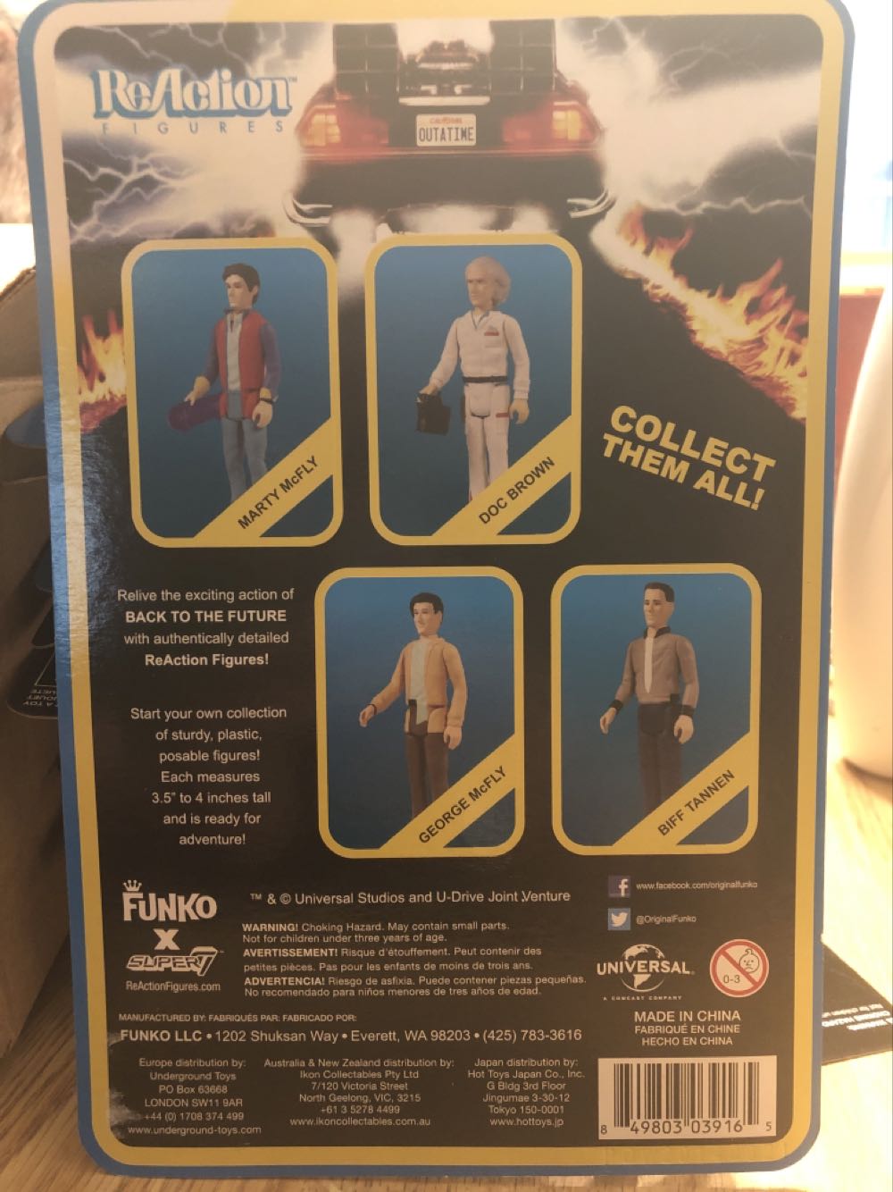 Doc Brown - Funko (ReAction Figures) (Back To The Future) action figure collectible [Barcode 849803039165] - Main Image 2