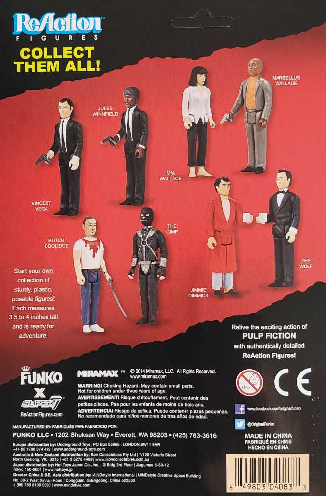 Pulp Fiction: Jules Winnfield - Funko (ReAction Figures) (Pulp Fiction) action figure collectible [Barcode 849803040833] - Main Image 2