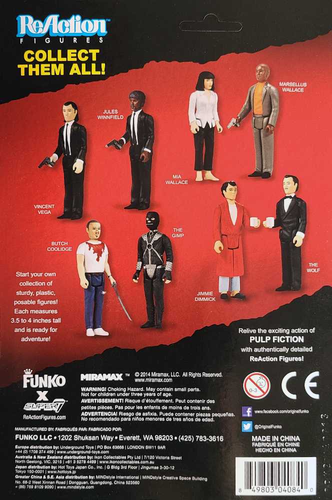 Funko Reaction Mia Wallace Pulp Fiction  - Funko (ReAction Figures) (Pulp Fiction) action figure collectible [Barcode 849803040840] - Main Image 2