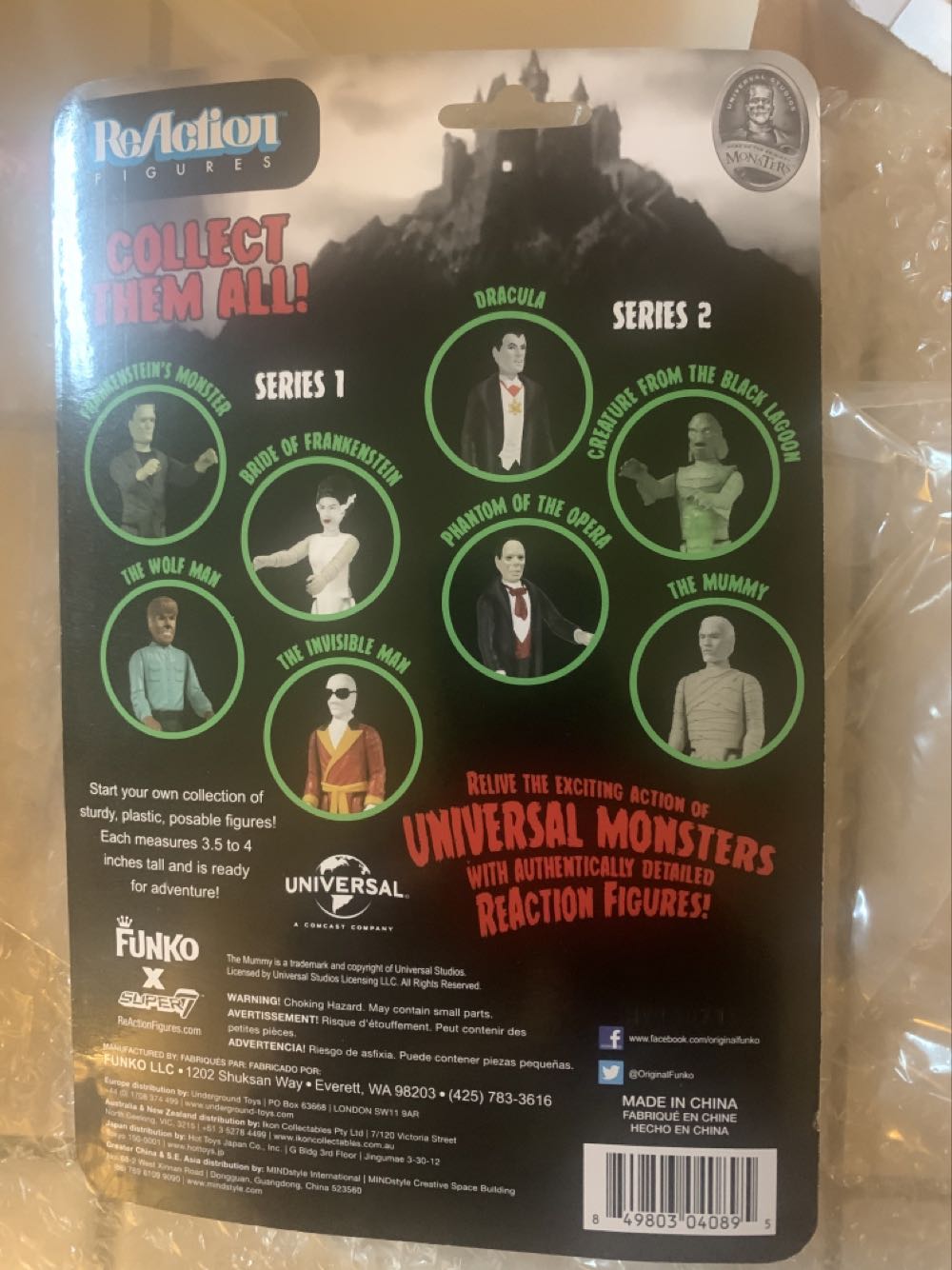 Reaction/Funko (Frankenstein) - Funko (ReAction Figures) (Universal Monsters) action figure collectible [Barcode 849803040871] - Main Image 2