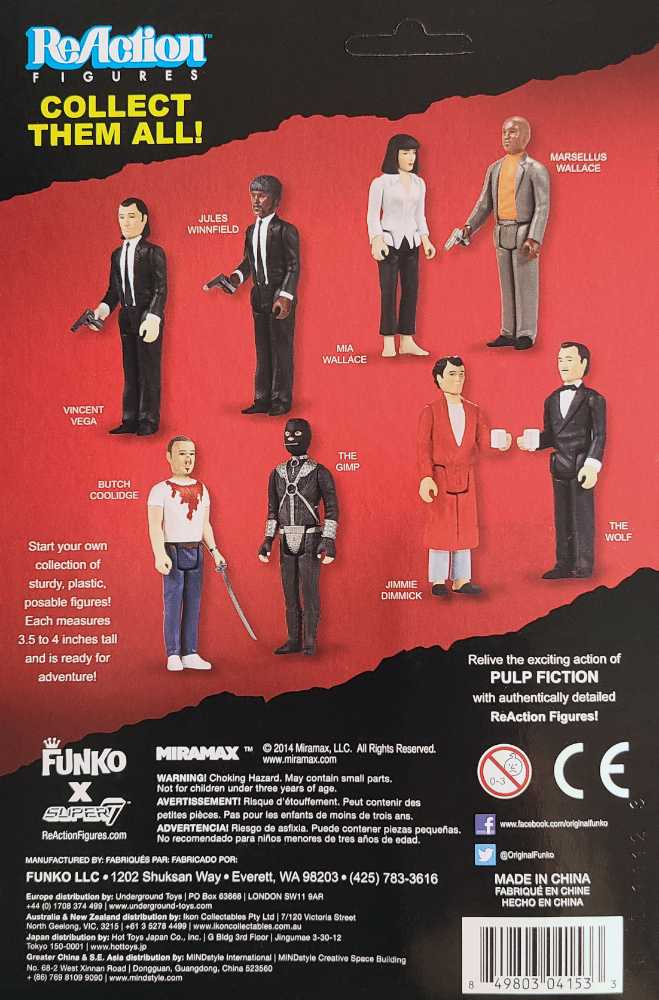 The Wolf - Funko X Super 7 (Pulp Fiction) action figure collectible [Barcode 849803041533] - Main Image 2