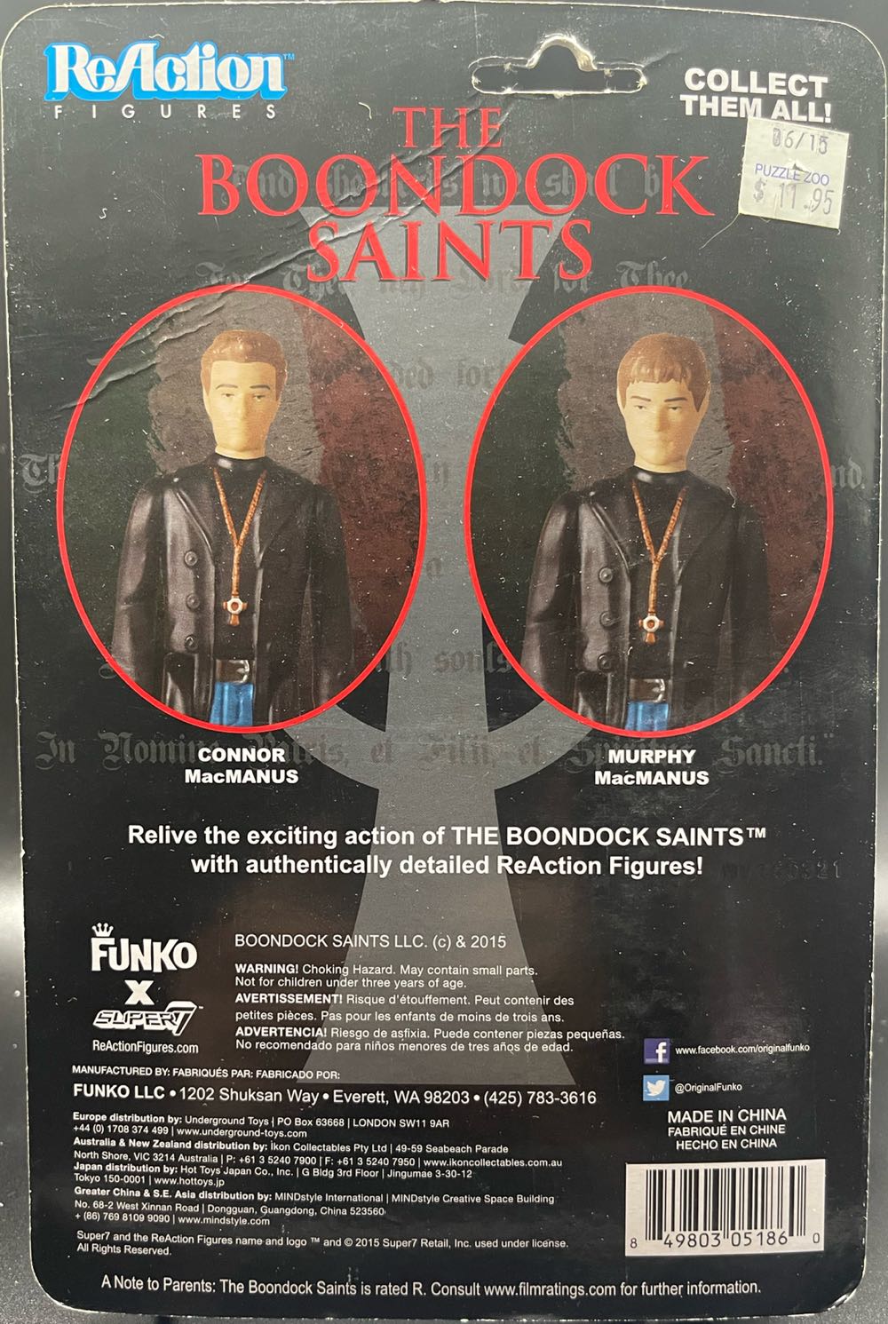 Reaction Figures: Boondock Saints - Super7 (The Boondock Saint) action figure collectible [Barcode 849803051860] - Main Image 2