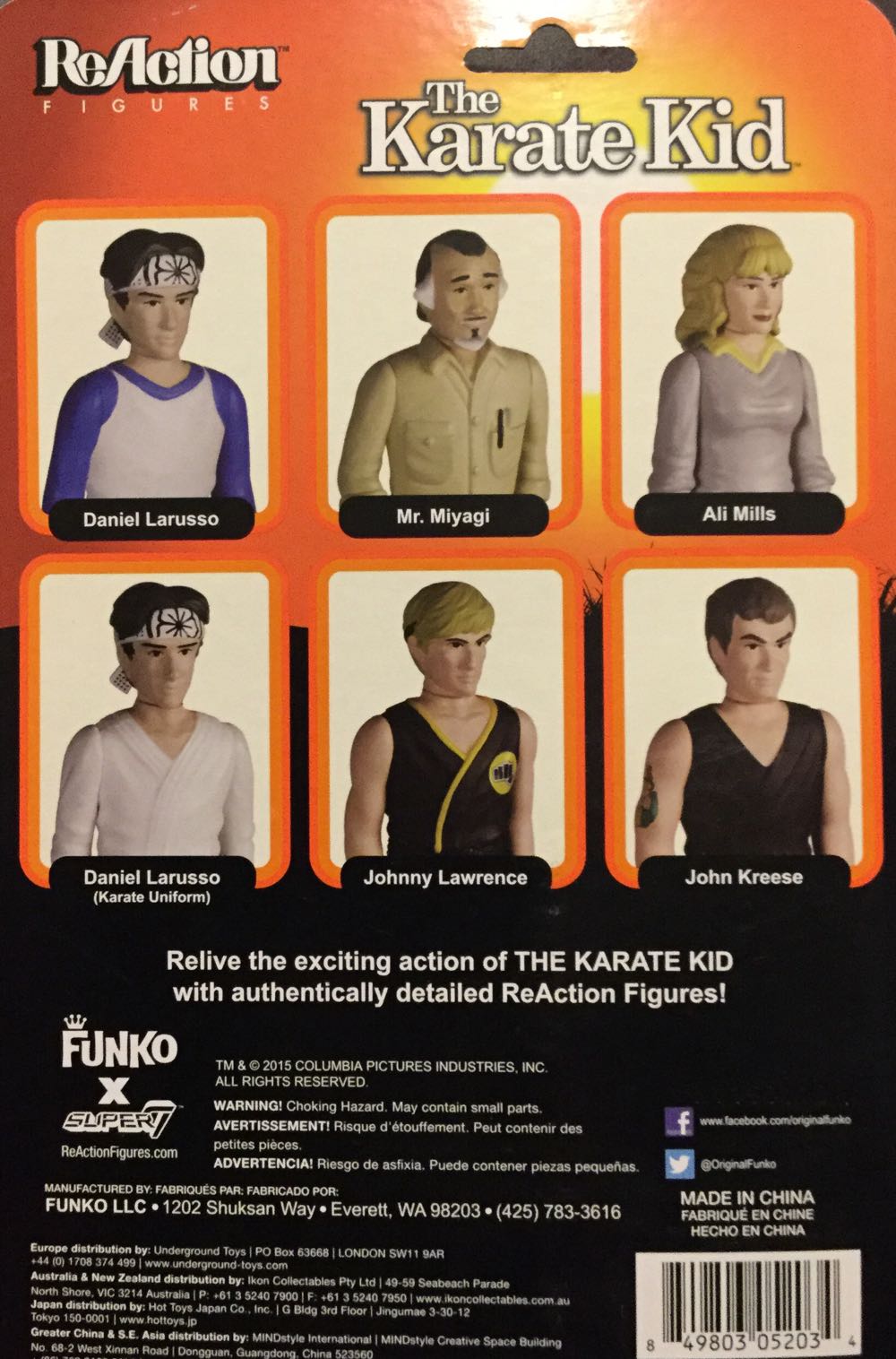 Super 7 Daniel Larusso - Reaction Figures (The Karate Kid) action figure collectible [Barcode 849803052034] - Main Image 2