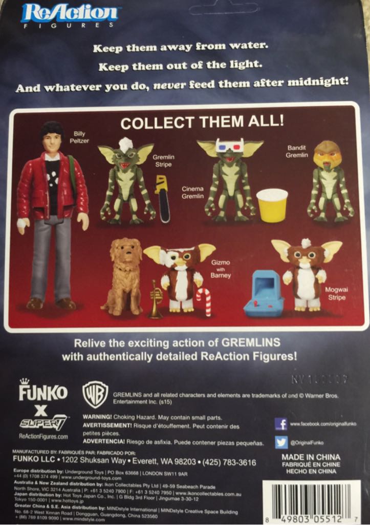 Cinema Gremlin - Funko (Reaction) action figure collectible [Barcode 849803055127] - Main Image 2