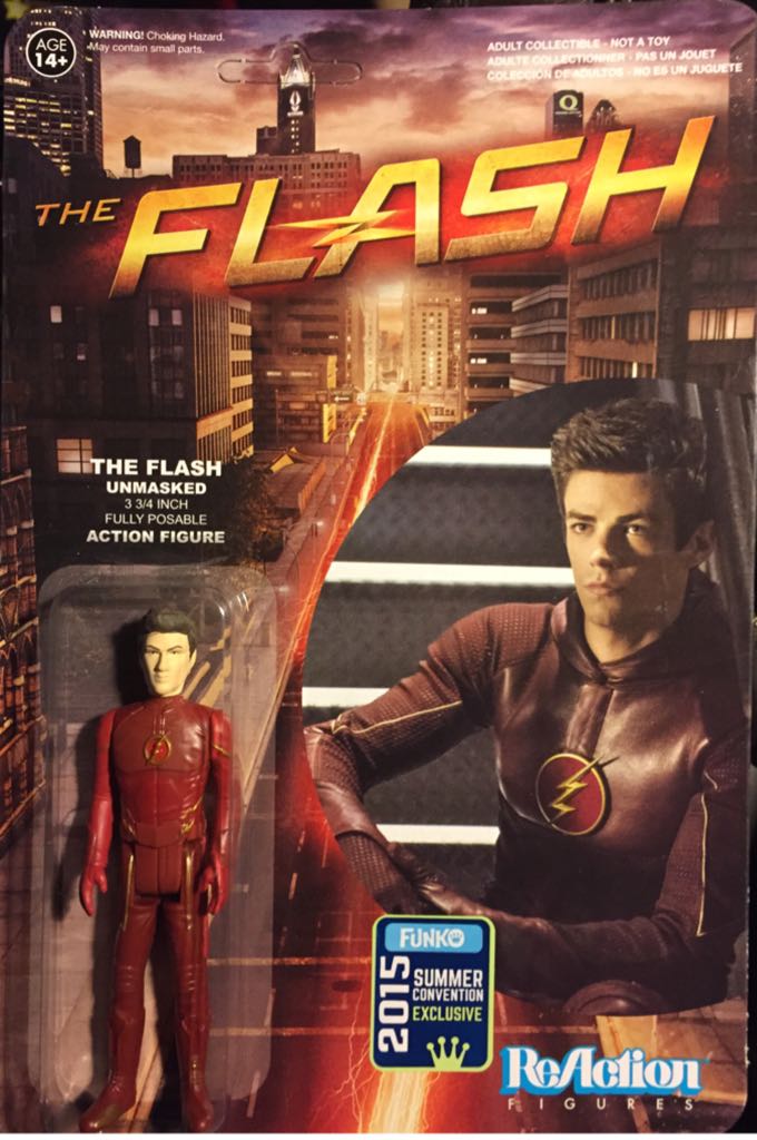 ReAction: Flash (unmasked) - Funko action figure collectible [Barcode 849803056544] - Main Image 1