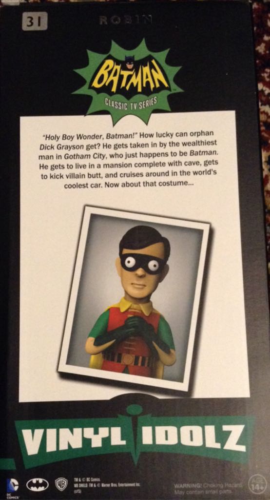 Robin - Vinyl Idolz (Batman Classic Tv Series) action figure collectible [Barcode 849803060190] - Main Image 2