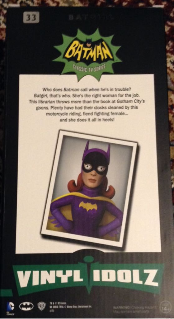 DC: Batgirl - Funko Vinyl Idolz: 1960’s Batman - Bat Girl Action Figure - Vinyl Idolz (Batman Classic Tv Series) action figure collectible [Barcode 849803062767] - Main Image 2