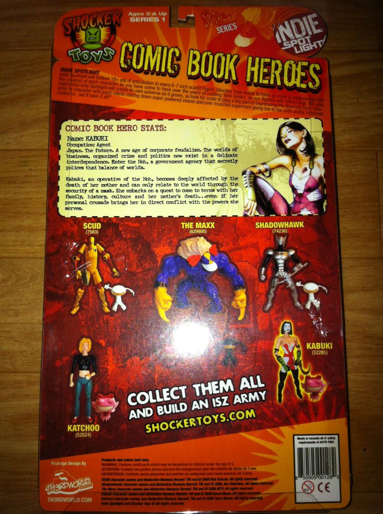 Kabuki (Indie SpotLight - Comic Book Heroes) - Shocker Toys (David Mack’s Kabuki) action figure collectible [Barcode 850505001282] - Main Image 2