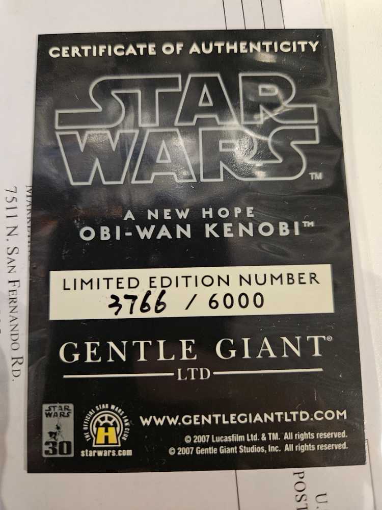 Obi-Wan Kenobi  - Gentle Giant (Statues/Bust) action figure collectible [Barcode 871810003037] - Main Image 4