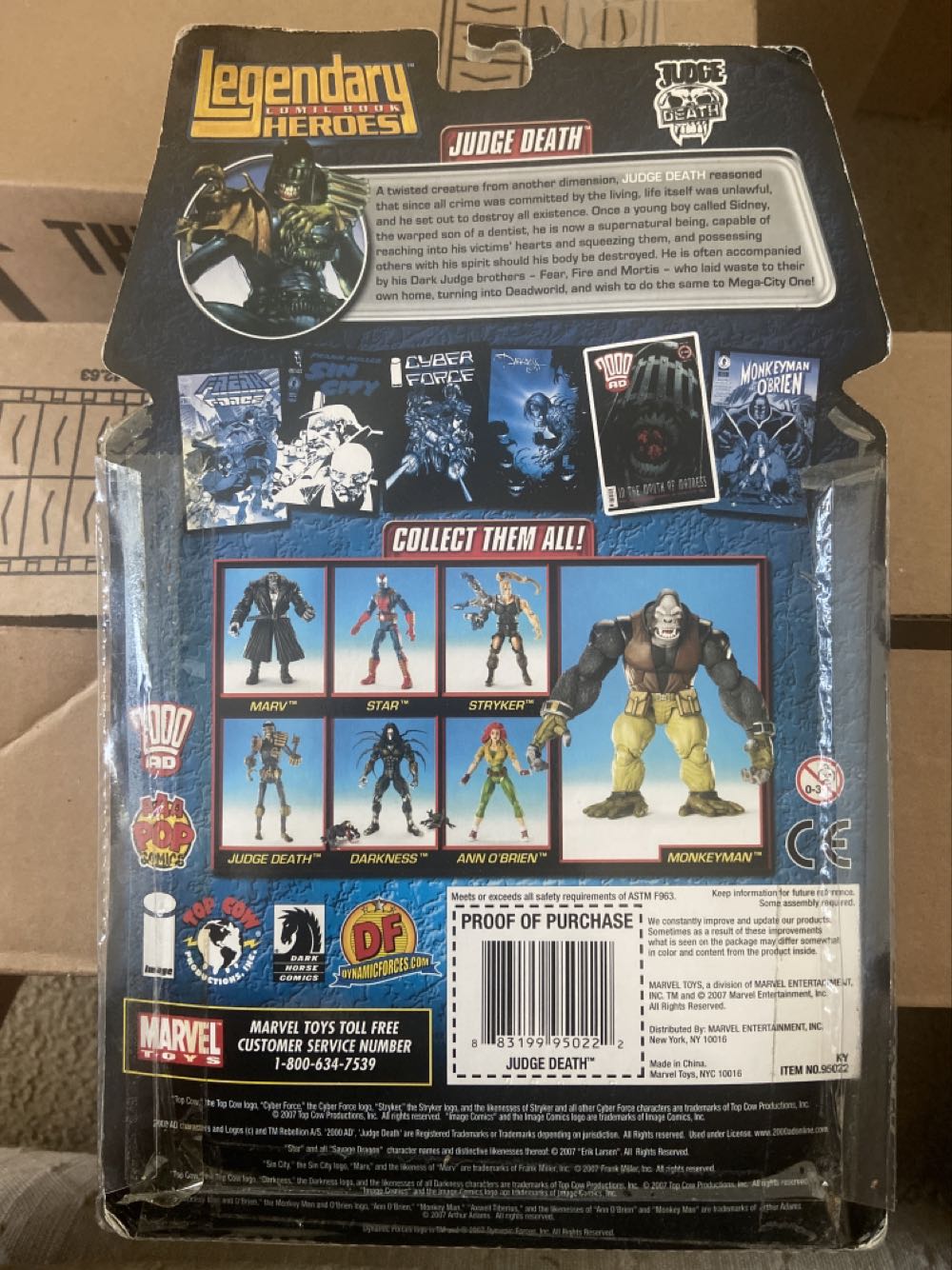 Toybiz Legendary Comic Book Heroes Monkeyman BAF Judge Death (Translucent) - Marvel (Legendary Heroes: 6”) action figure collectible [Barcode 883199950222] - Main Image 2