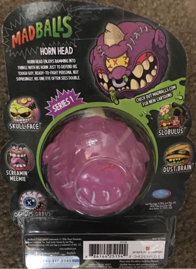 Horn Head - Just Play (Madballs) action figure collectible [Barcode 886144251542] - Main Image 2