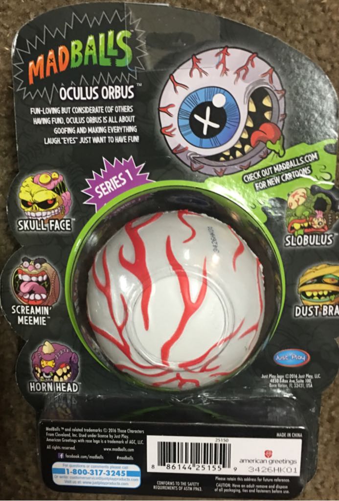 Madballs: Oculus Orbus - Just Play (Madballs) action figure collectible [Barcode 886144251559] - Main Image 2