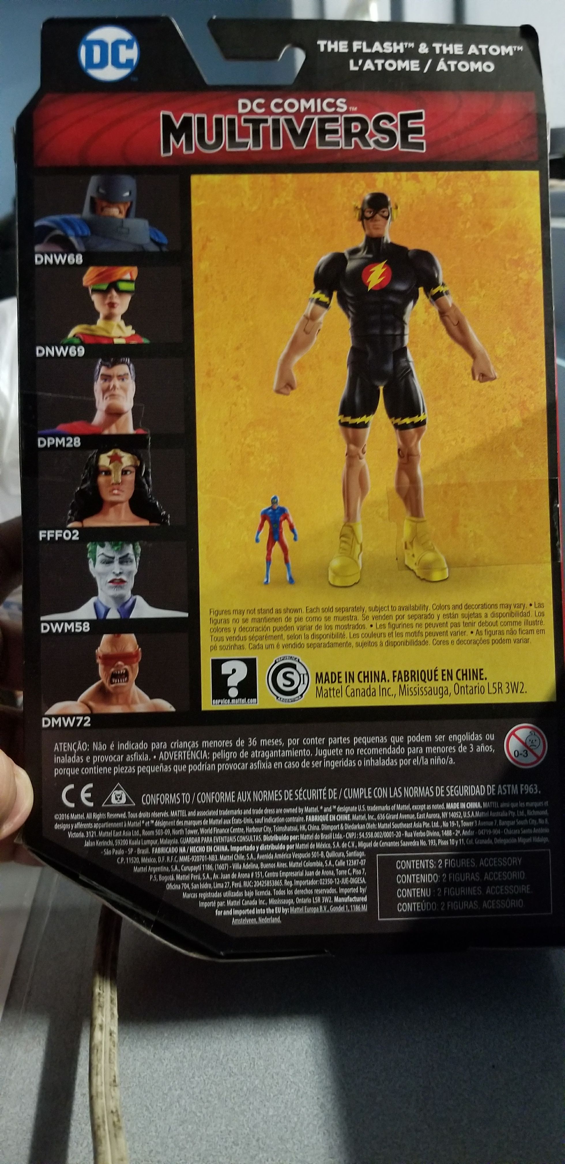 DC Comics Multiverse The Flash & The Atom  action figure collectible [Barcode 88792484] - Main Image 2
