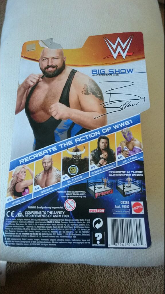 Big Show (2014) - Mattel (WWE Basic Series) action figure collectible [Barcode 887961016895] - Main Image 2