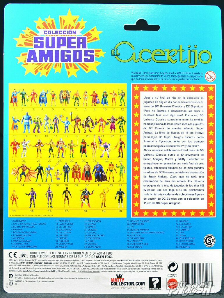 The Riddler Hal Jordan Misprint - Matty Collector (Super Powers collection) action figure collectible [Barcode 887961033533] - Main Image 2