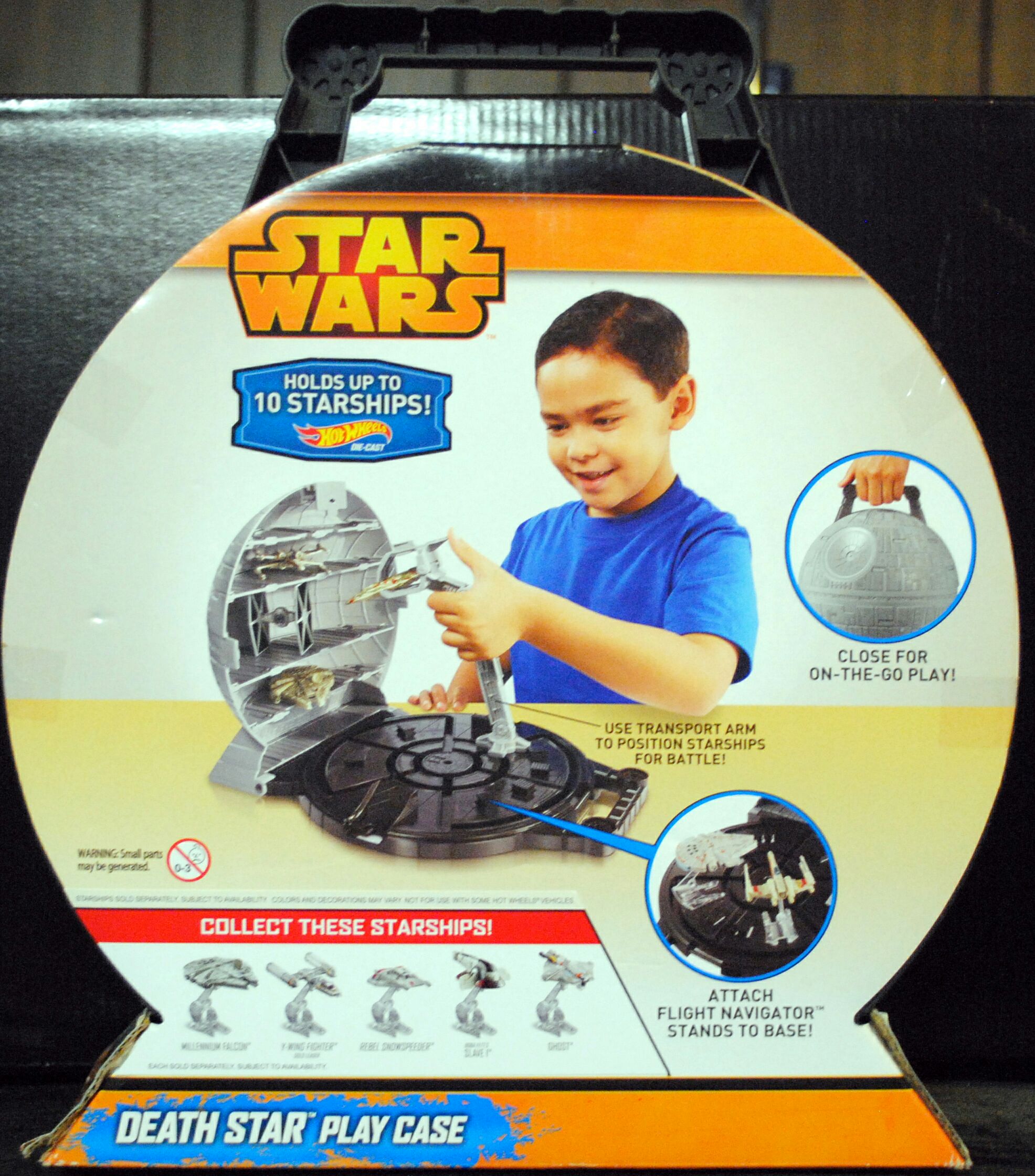 Hot Wheels Star Wars Playset Death Star Play Case ANH - Hot Wheels by Mattel (Star Wars Hot Wheels) action figure collectible [Barcode 887961070088] - Main Image 2