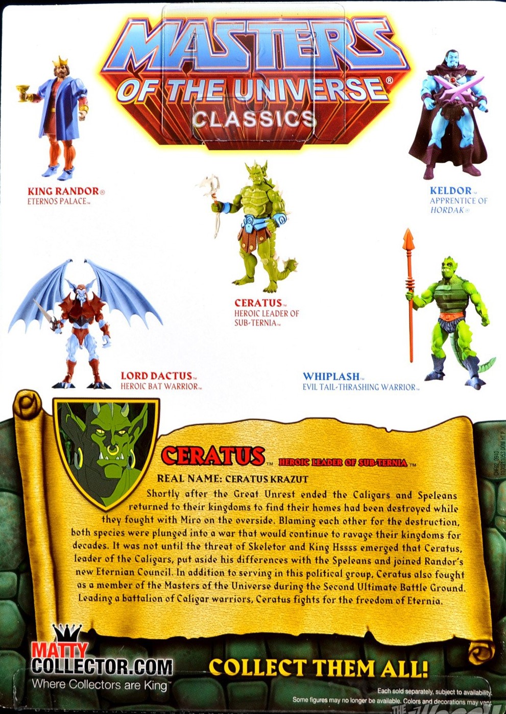 Masters Of The Universe Classics - Ceratus (200X) - Mattel (Masters Of The Universe Classics) action figure collectible [Barcode 887961078077] - Main Image 2